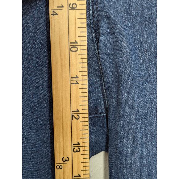 Women's Melisa Flare Jeans By Sofia Vergara High Rise Blue Denim Size 16 - Picture 3 of 8